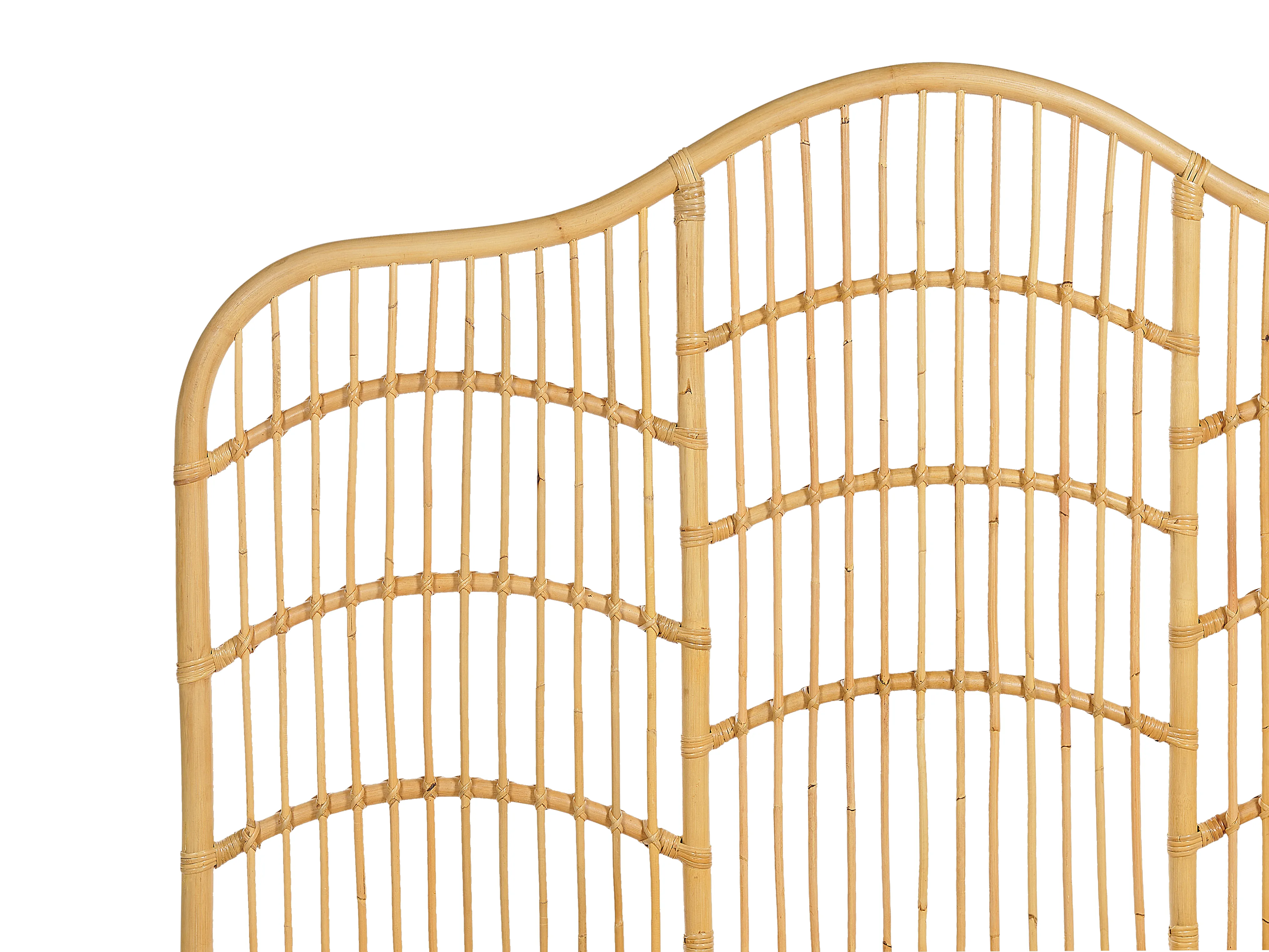 Bed Rotan DOMEYROT 180 x 200 cm Lichtbruin