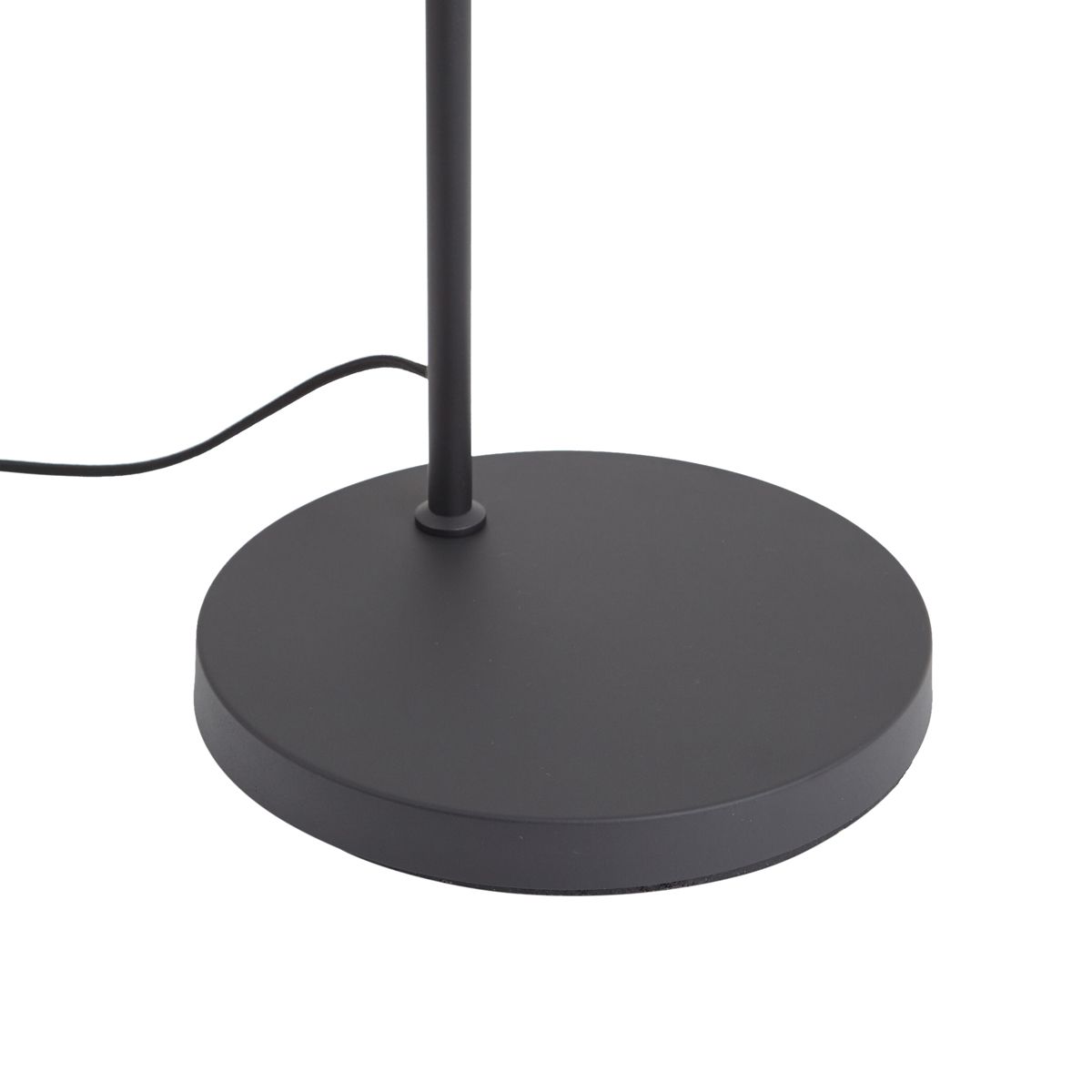 Design vloerlamp zwart met smoke glas - Ana