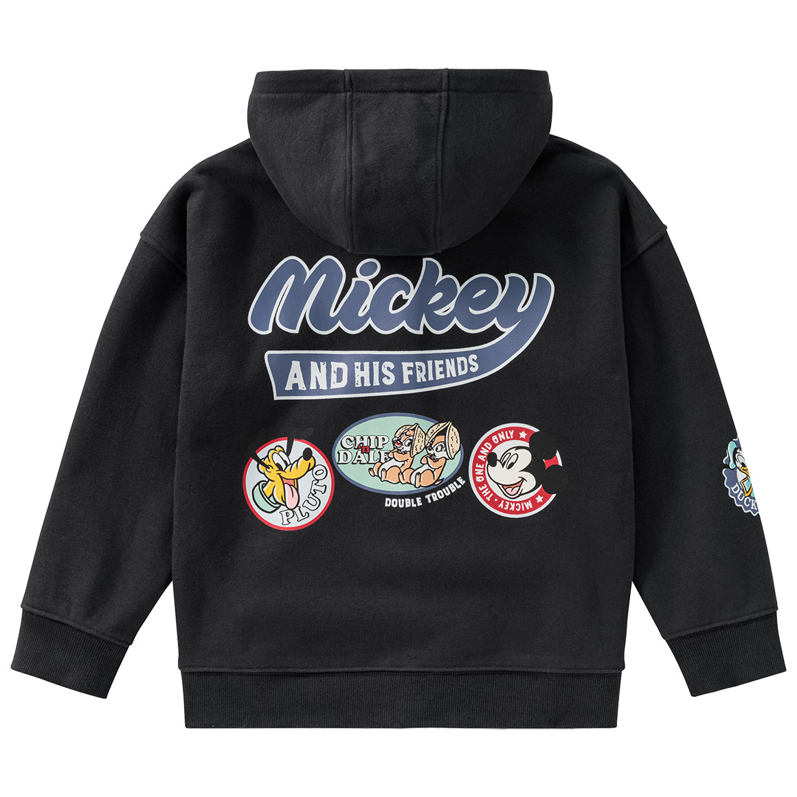 Topolino Micky Maus Sweatjacke mit Backprint dunkelgrau