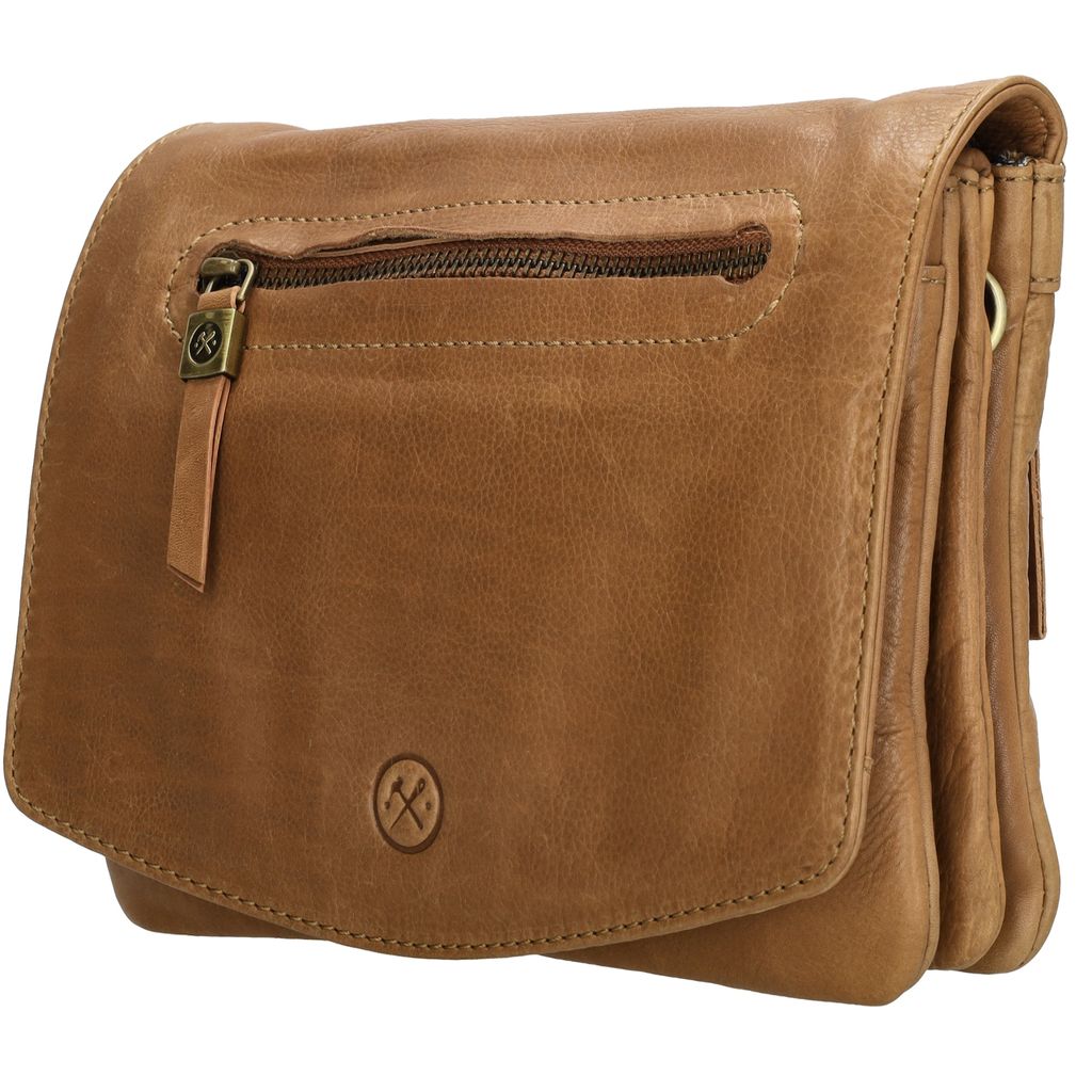 Hide & Stitches Daydreamer Schoudertas Overslag Cognac