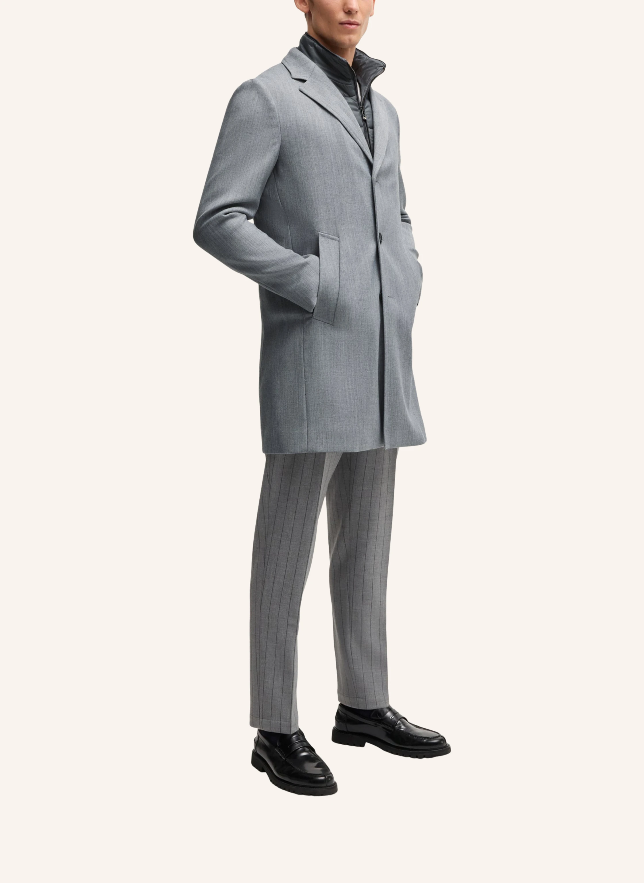 BOSS Klassischer Mantel H-HYDE-BIB-234 Slim Fit