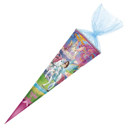 Nestler Feinkartonagen Schultüte / Zuckertüte / 85cm / 12-eckig mit Glitzer / 