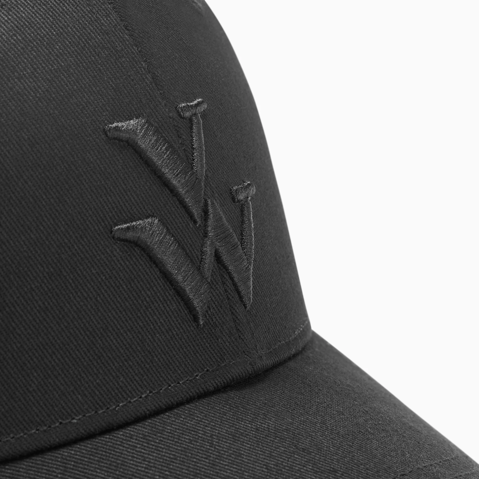 Casquettes-Casquette Clem noire à monogramme brodé