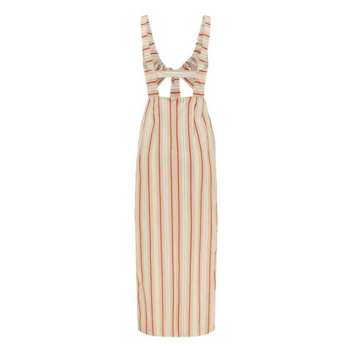 Soleil Soleil Robe Odette Rayures Lin | Beige