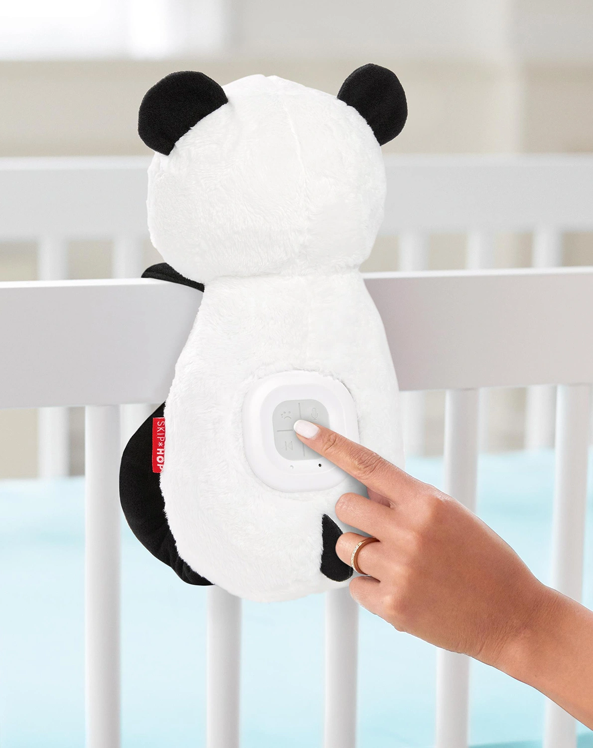 Babytröster PANDA in weiß/schwarz