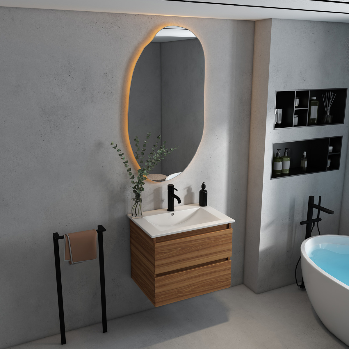 Fontana Rovigo onderkast 60cm walnoot