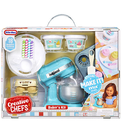 Little Tikes Spiellebensmittel - Kreative Köche - 18 Teile - Bac