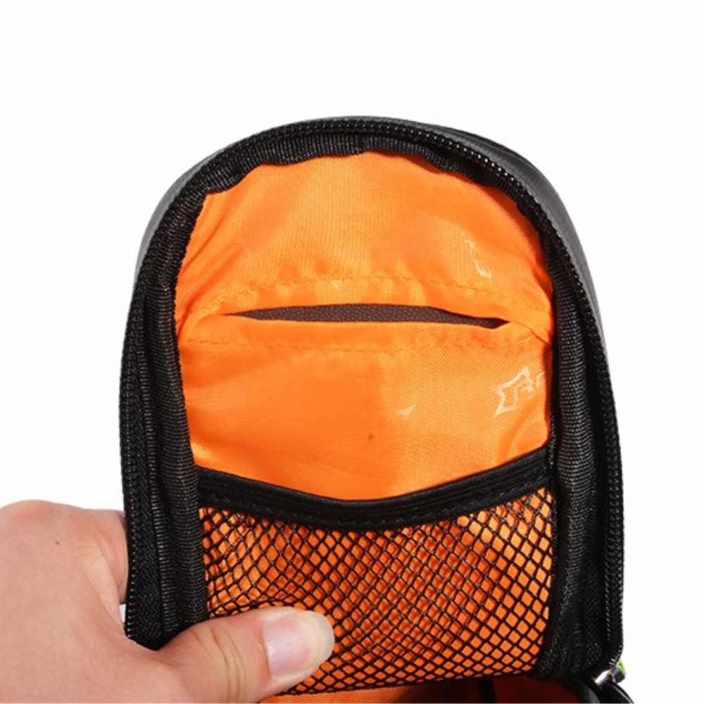 (2L) Wasserabweisende Universal Gravel Bike Satteltasche mit Trinkflaschen Halterung für das Fahrrad Velo - Schwarz
