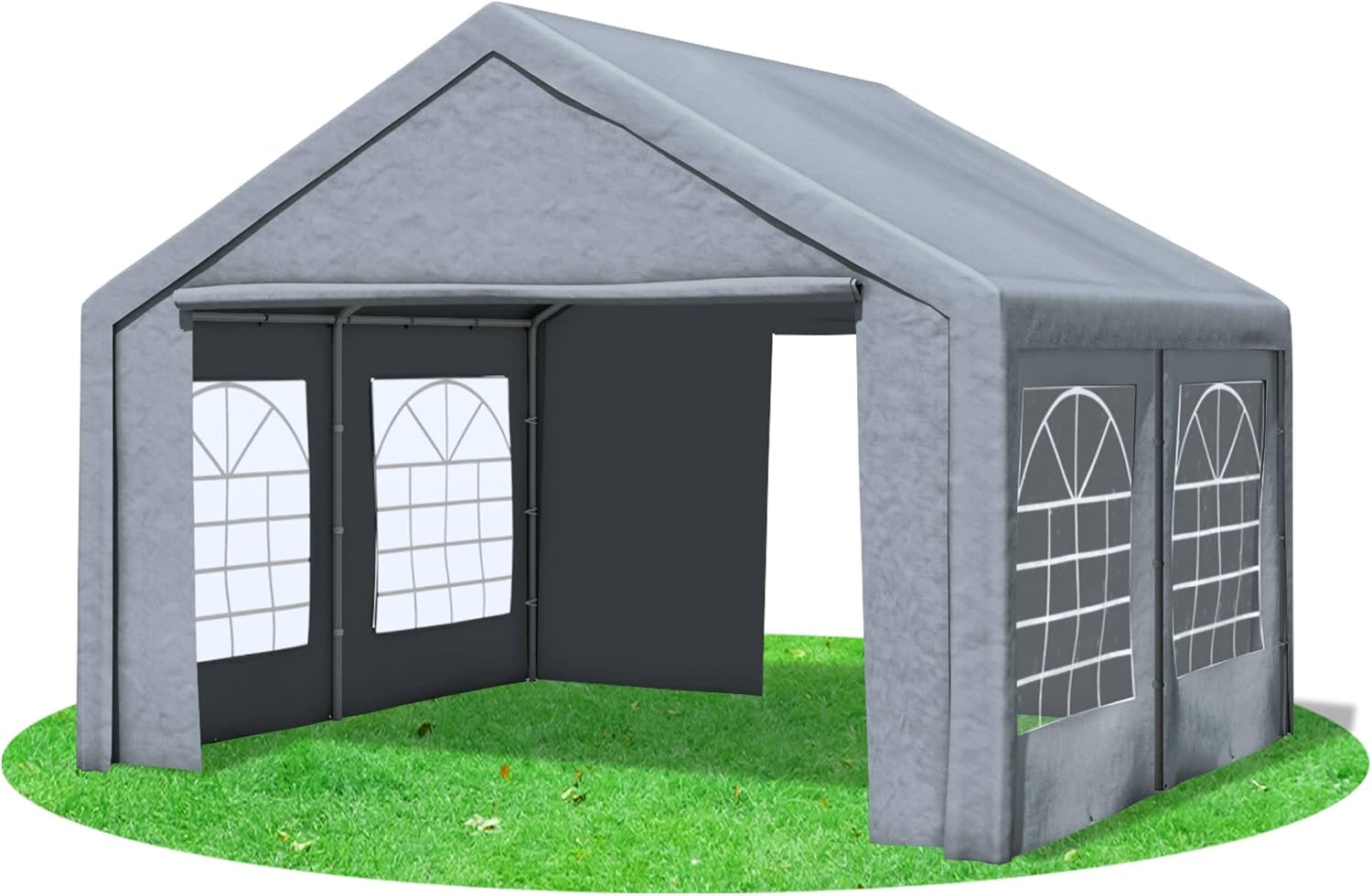 4x4m Partyzelt, Classic PRO PE GRAU