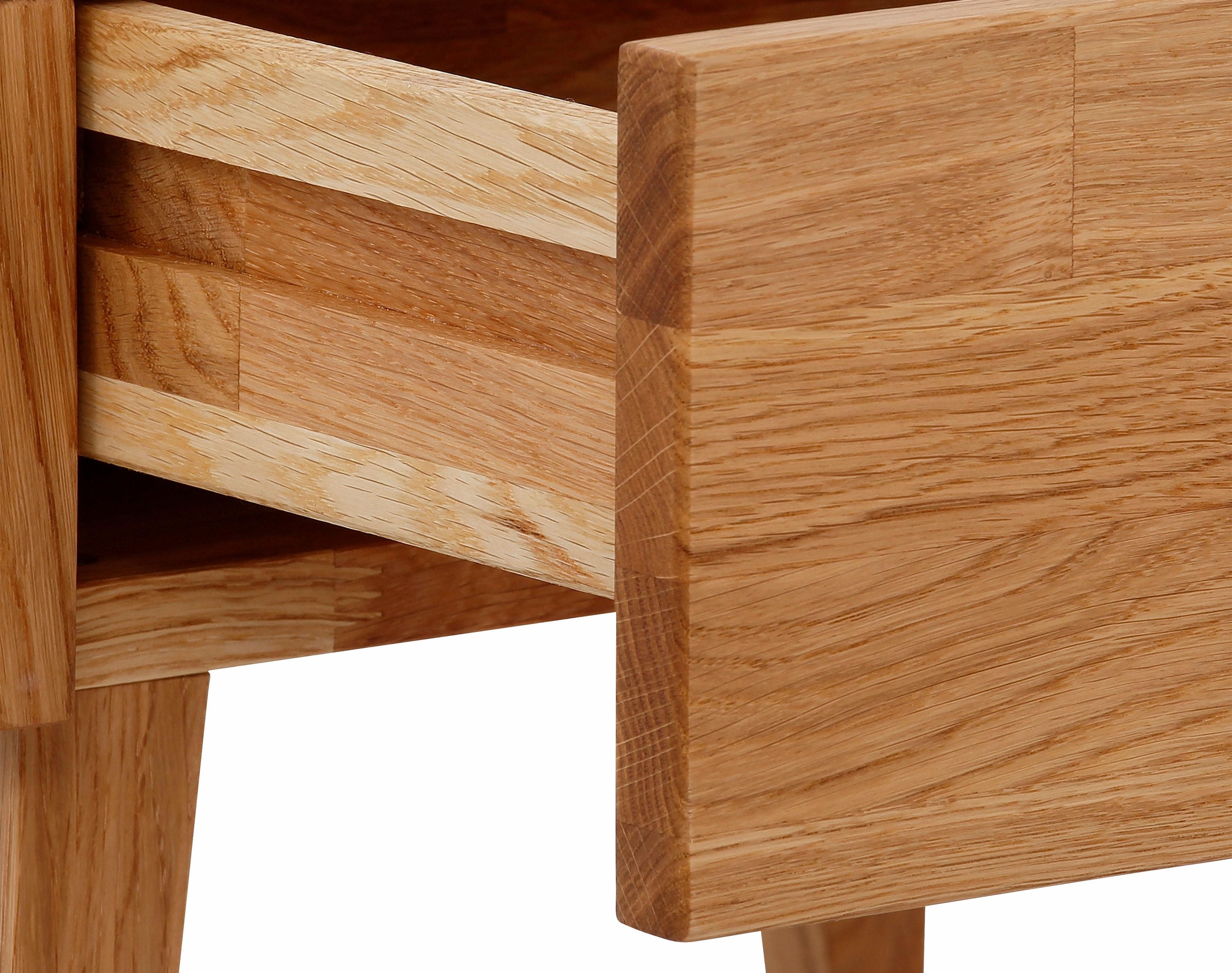 Home affaire Nachttisch »Natali« mit einer Schublade, aus massiver Eiche, Breite 45 cm