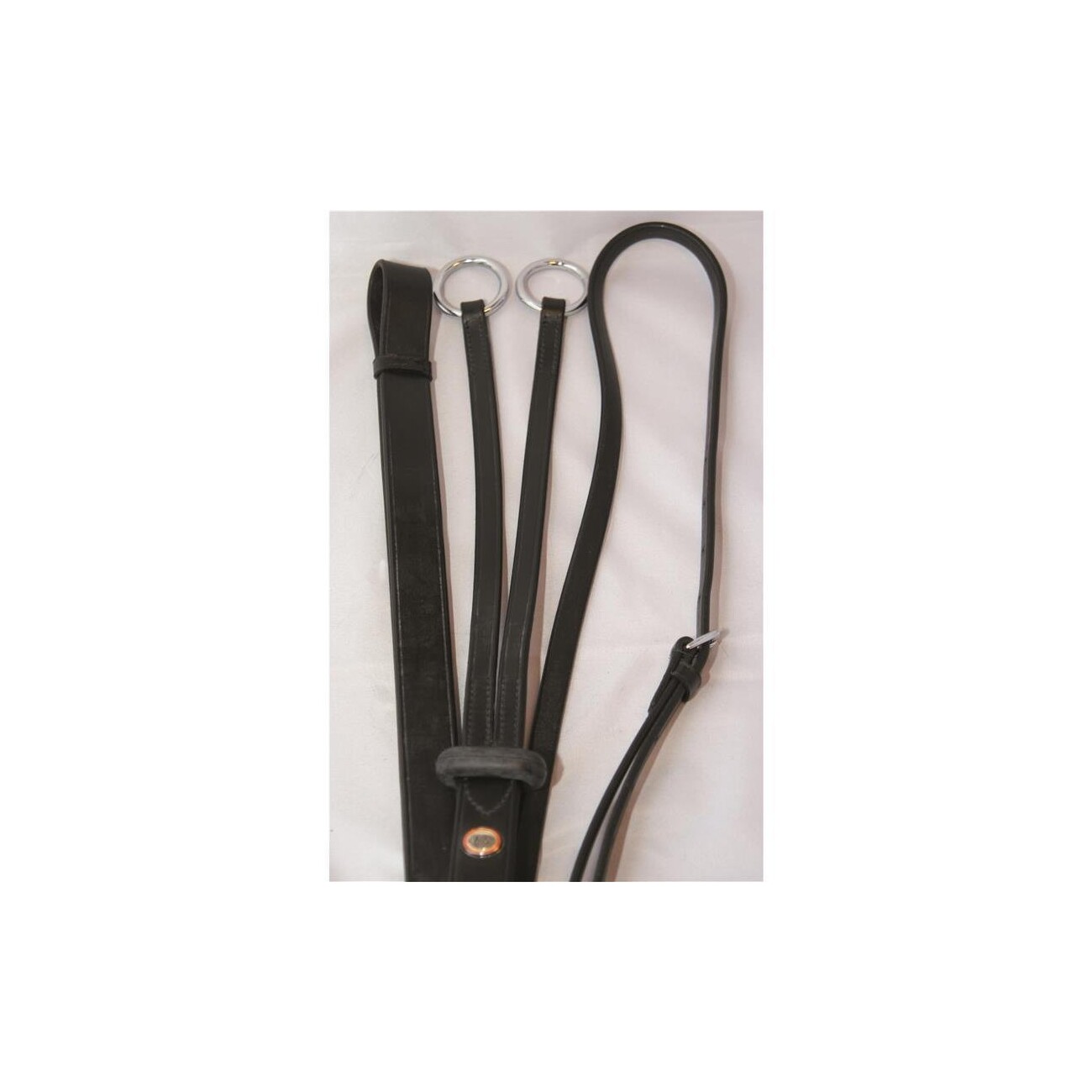 Hans Melzer Horse Equipment Hans Melzer Martingal schwarz/silber WB EXTRA (KB-Kaltblut)