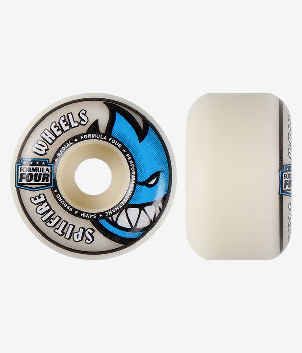 Spitfire Formula Four Radials Rollen (natural blue) 54 mm 99A 4er Pack