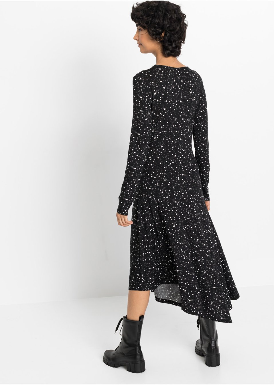 Robe asymétrique à imprimé étoile