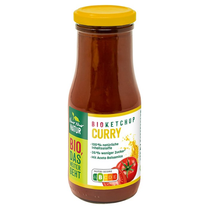 NUR NUR NATUR Bio-Tomatenketchup 250 ml, Curry