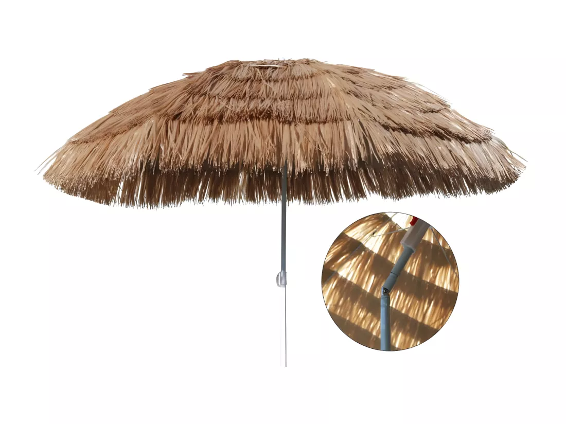 Parasol de plage Hawaï 160 cm Beige