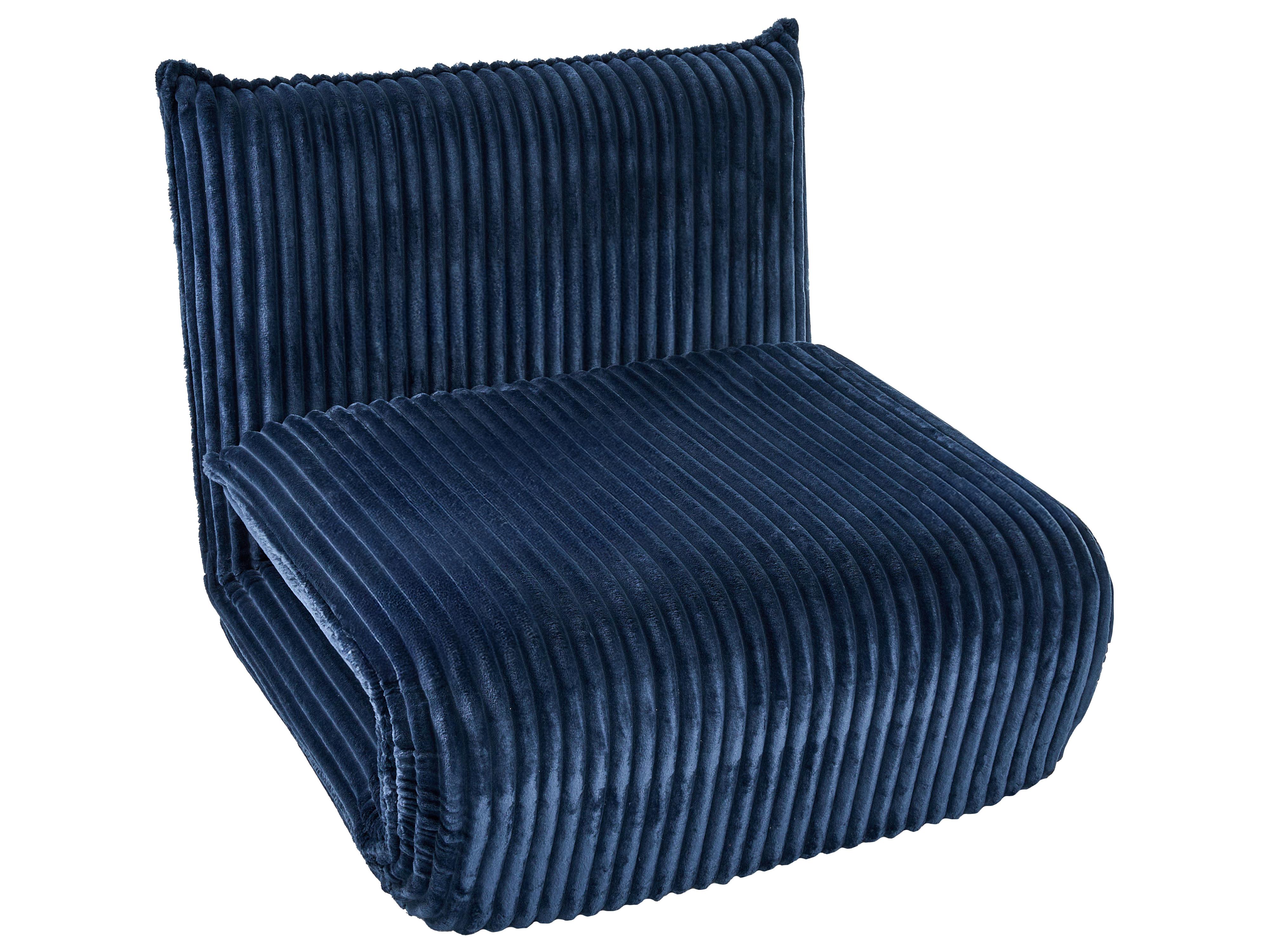 Eenpersoons slaapbank LYSEKIL Corduroy Blauw