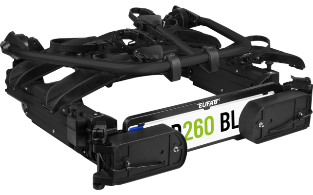 Eufab SD260 Kupplungs-Fahrradträger für Flügeltür Kastenwagen für 2 Fahrräder, E-Bike geeignet