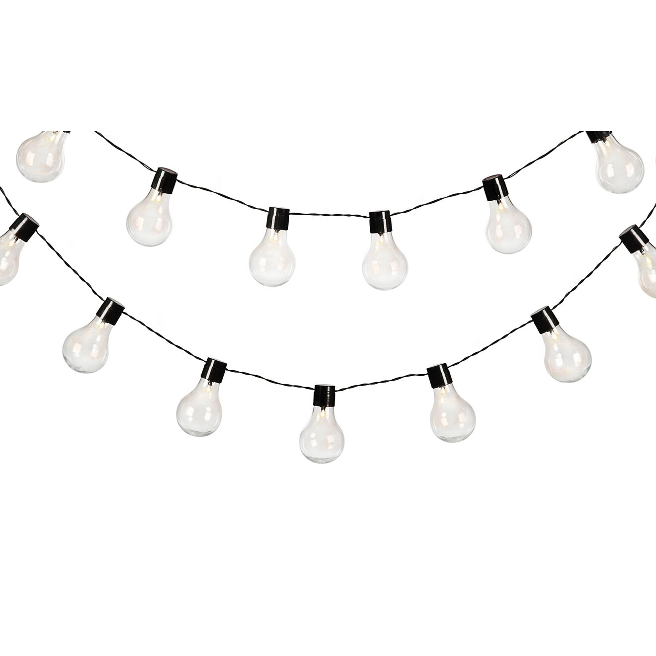 Pratik Garden Guirlande lampe solaire guinguette 20 LED multicolore - 200 cm