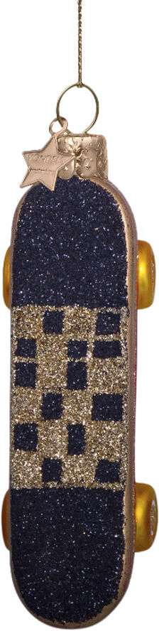 Vondels Ornament glas skate board H9,5cm Skate board