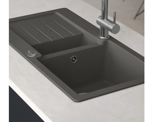 CENTA spoelbak Merga 60 860 x 435 mm donkergrijs MERGA 60 DG