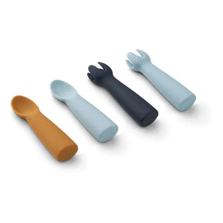 Liewood Couverts bébé Terra en silicone | Bleu
