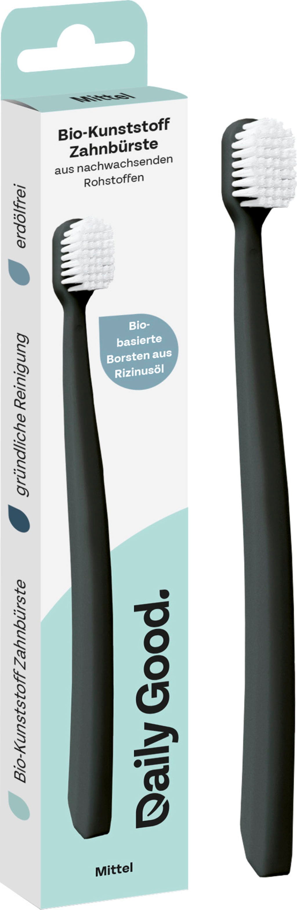 Daily Good  Bio-Kunststoff Zahnbürste, Mittel