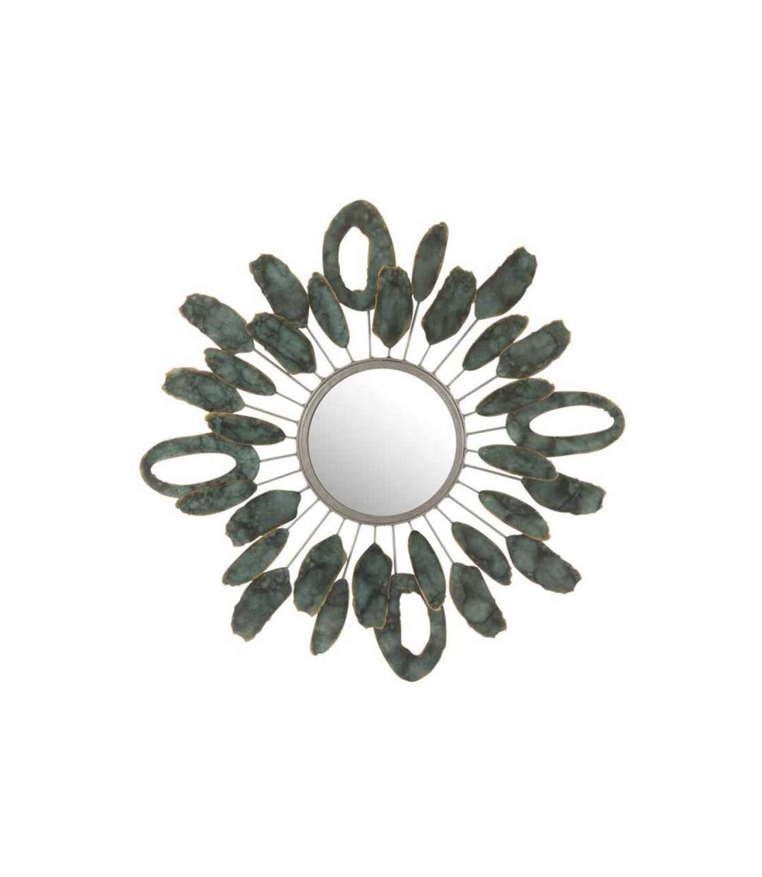 Paris Prix - Miroir Mural Design morceaux 61cm Vert