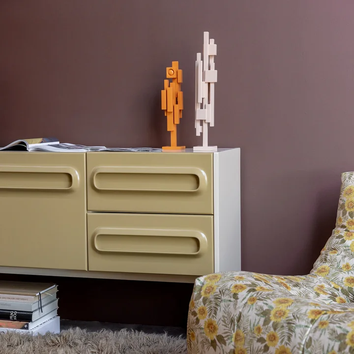 HKliving - Skyline Skulptur, L, mustard
