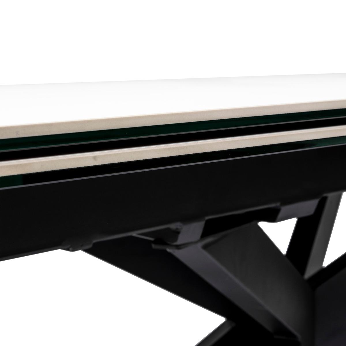 TABLE A MANGER EXTENSIBLE BOOT BLANC D.160X90X76CM