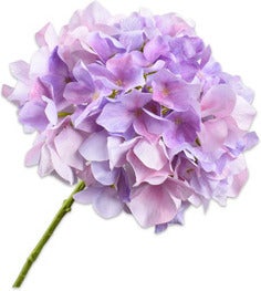 Silk-Ka kunstbloem Hortensia licht paars 73 cm