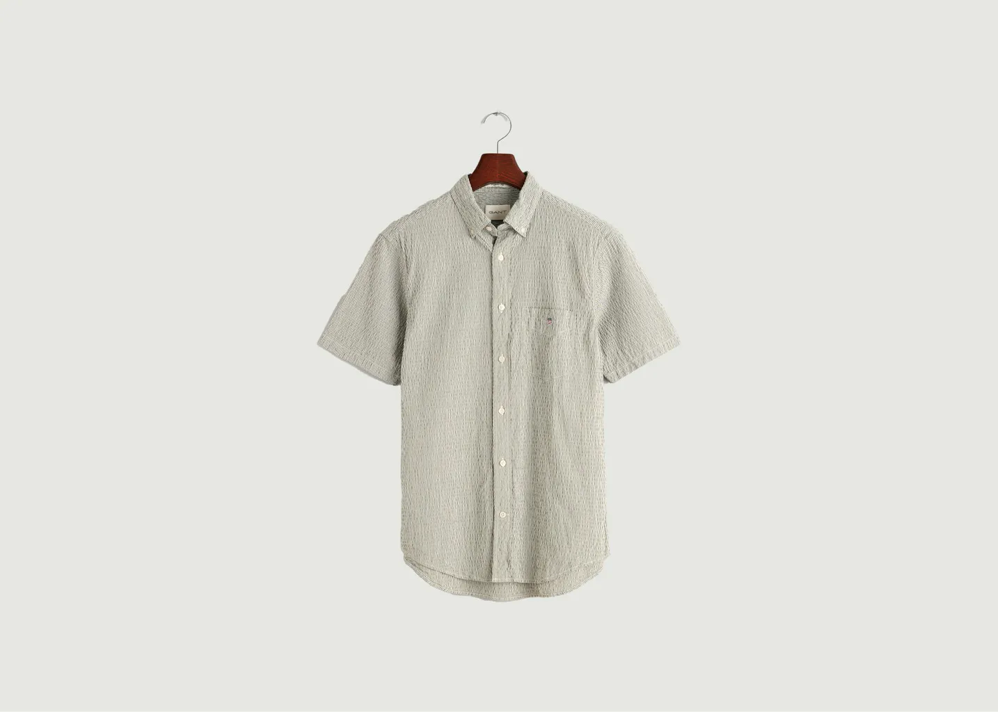 Chemise Regular Fit à Rayures Gant