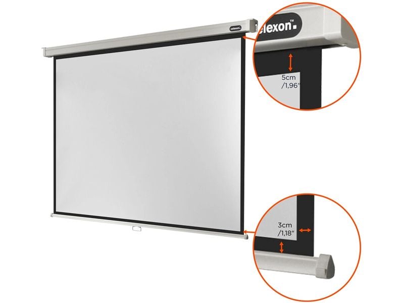 Celexon Rollo-Leinwand Pro 220x165cm 4:3 Leinwand Rollo Professional 220 x 165 cm