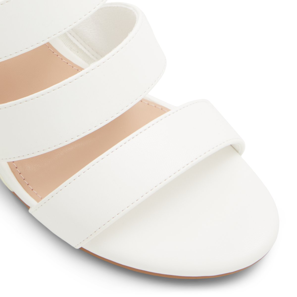 SOLEMATE-Ovatus-Sandales à lanières - Talon compensé - Blanc