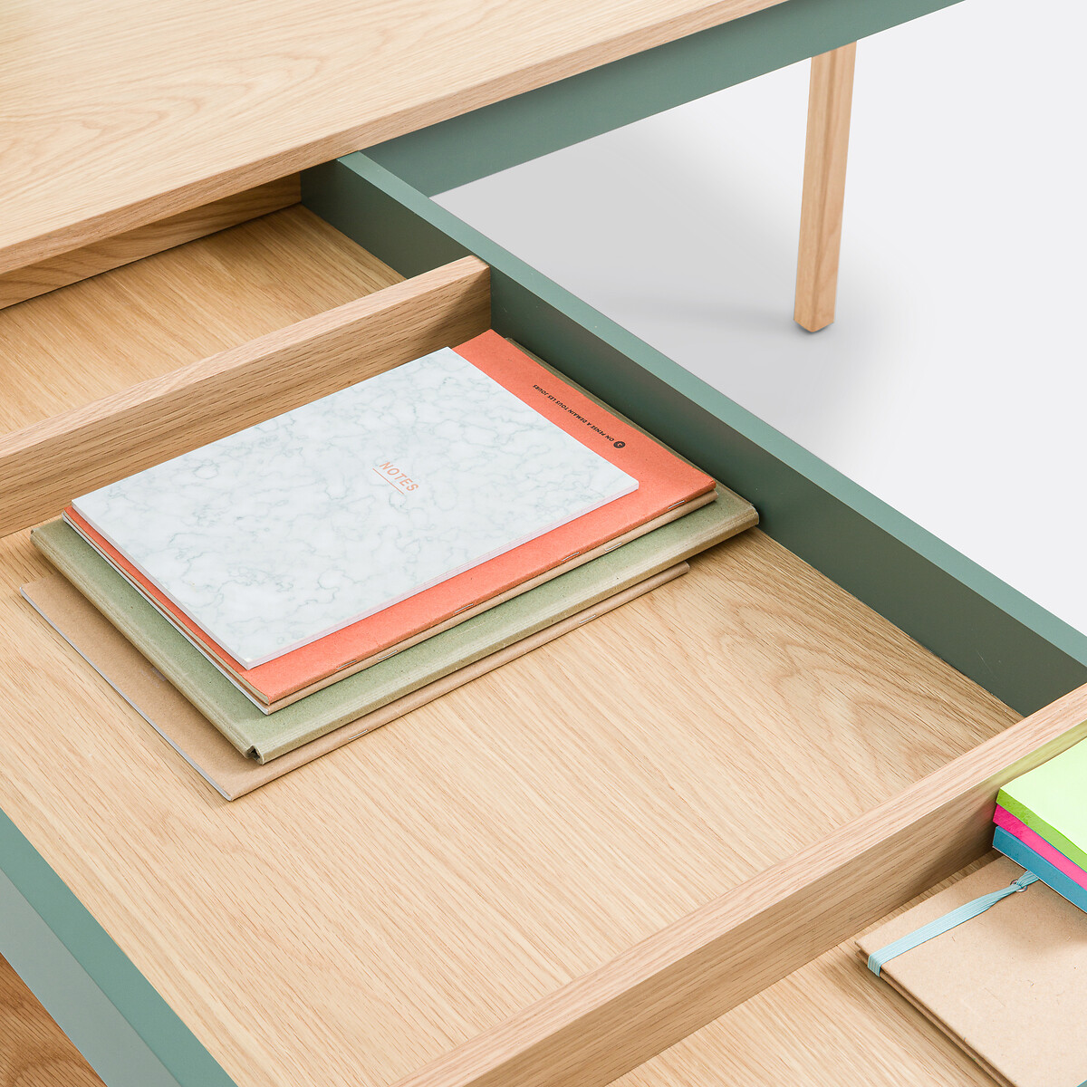 LA REDOUTE INTERIEURS<br>Mesa reversível de canto com arrumação, Lina