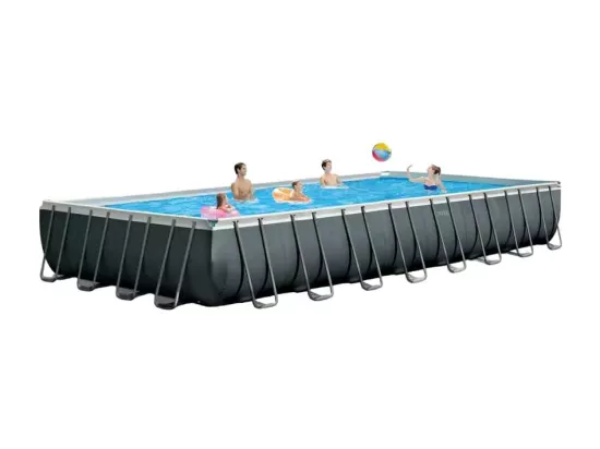 Piscine hors-sol rectangulaire 975x488x132 Intex filtre ref 26378 GILI
