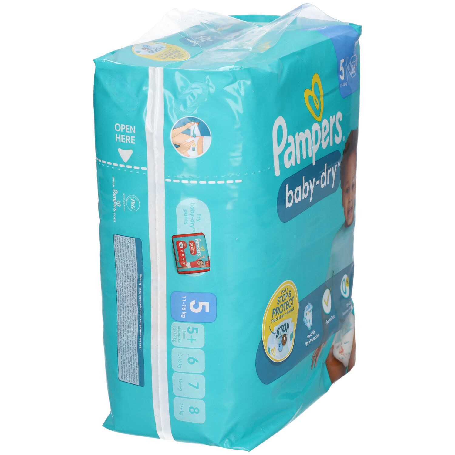 PAMPERS Baby Dry Gr.5 junior 11-16kg Singlep.