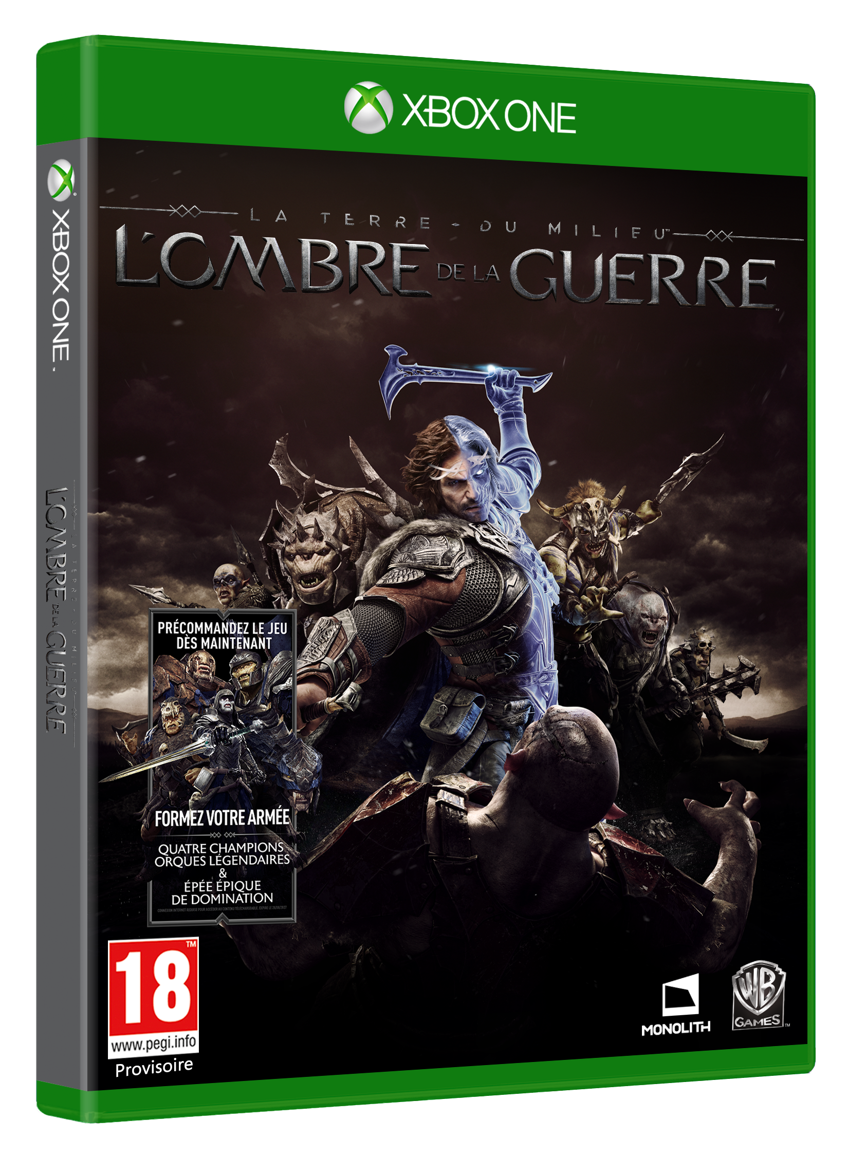 Warner Bros. Games La Terre du Milieu : L'Ombre de la Guerre - Xbox One