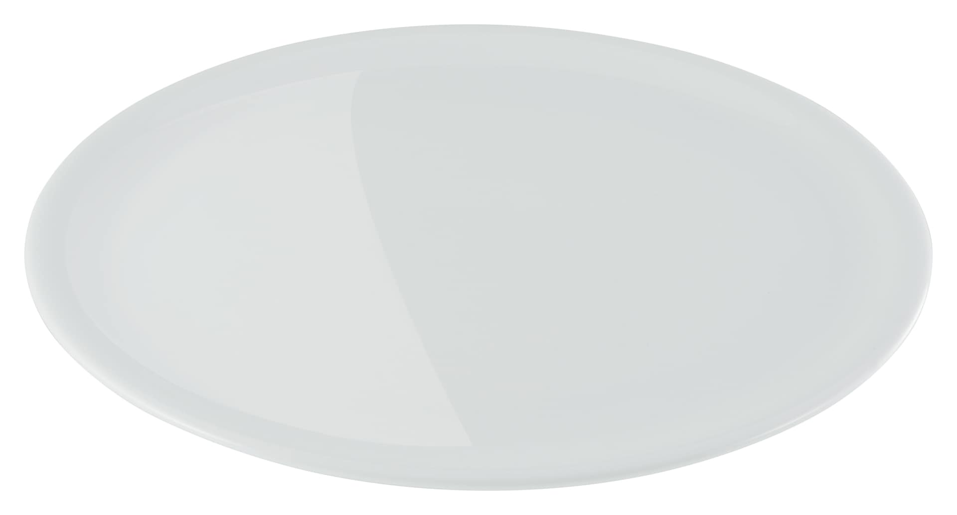 CreaTable Pizzateller EUROPA 35 cm Porzellan weiß