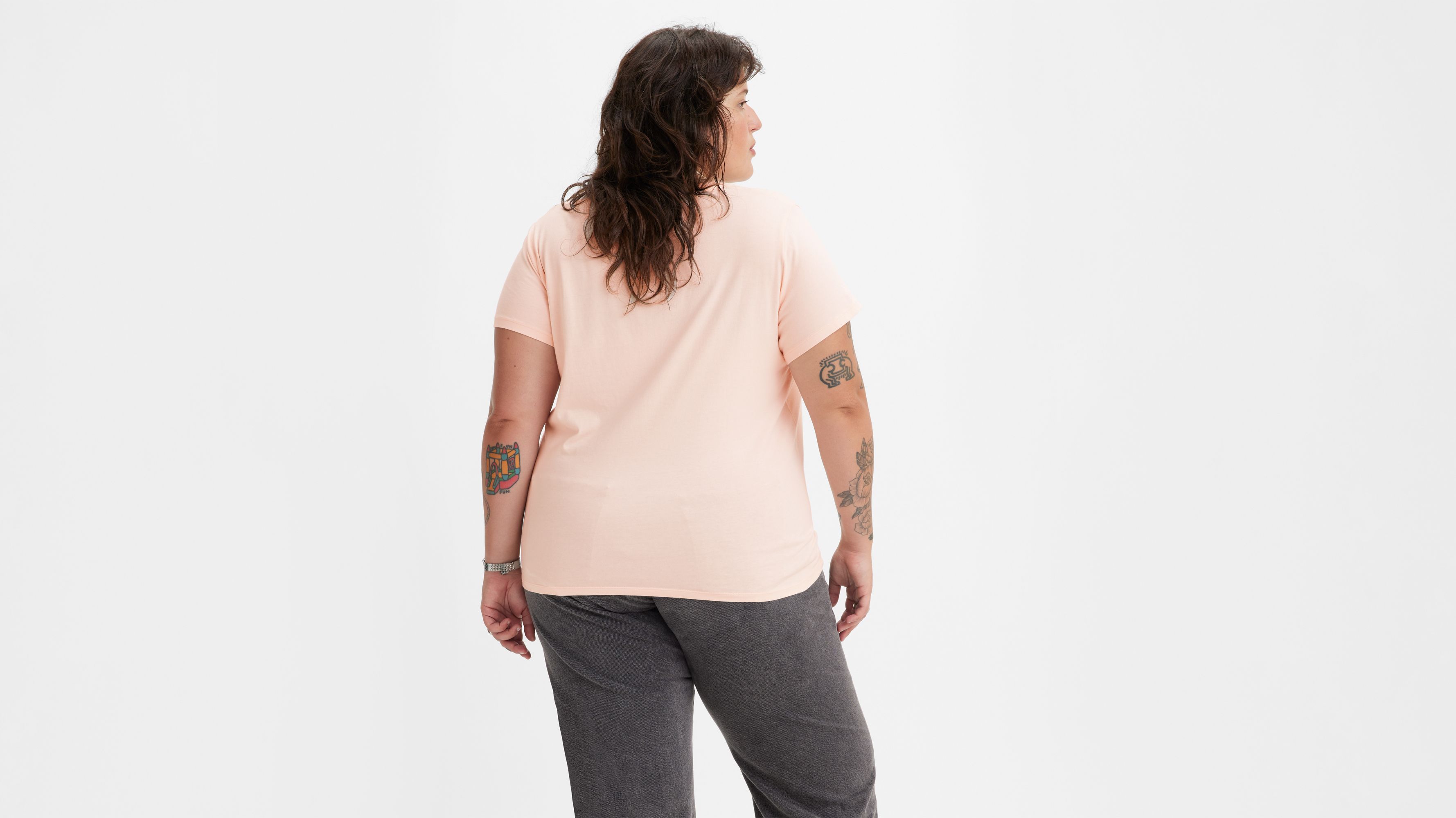T-shirt Perfect (grandes tailles) - Pearl Blush - Rose