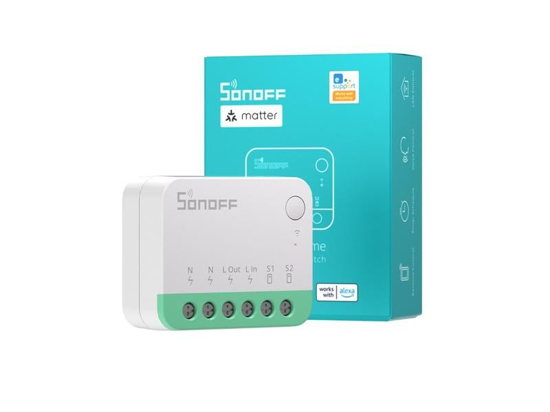 SONOFF WLAN-Lichtaktor MINIR4M, 10A 2400 W, 1-fach Smart Licht Schalter