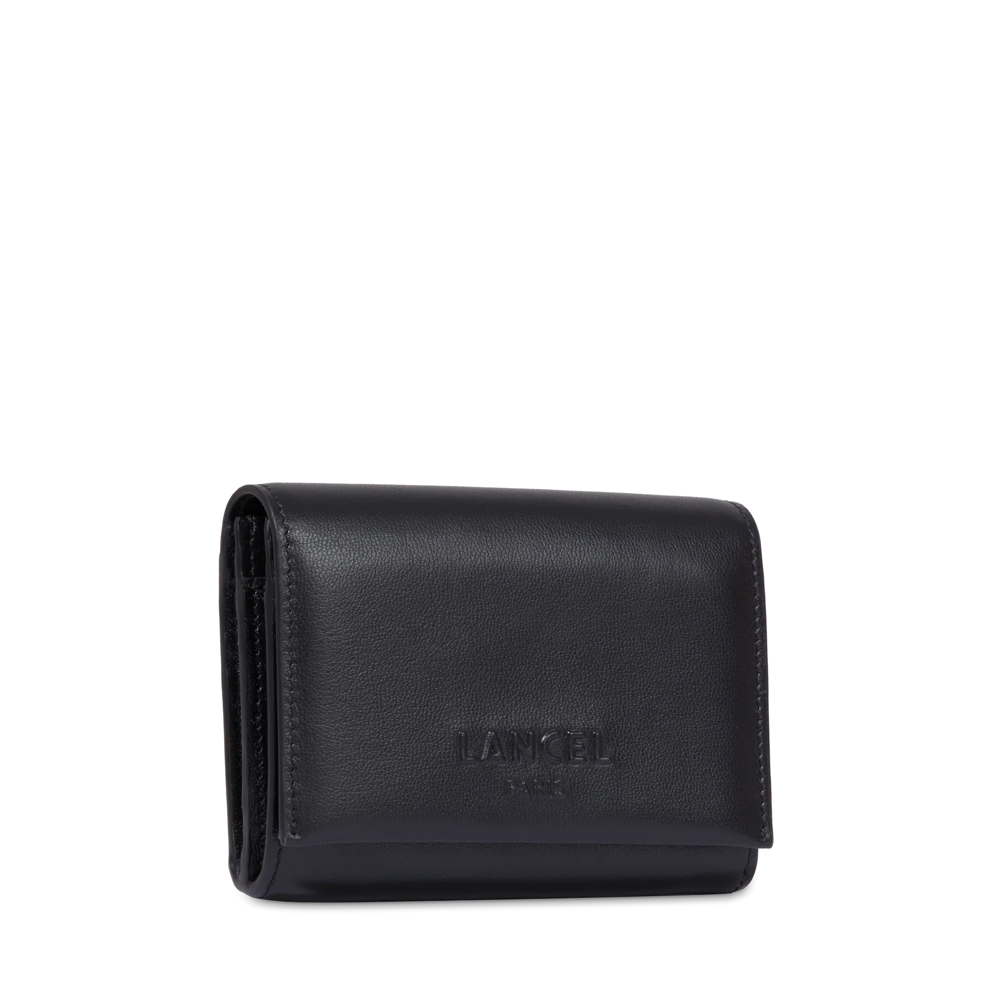 Portefeuille compact rectangulaire rabat Billie de Lancel-Noir