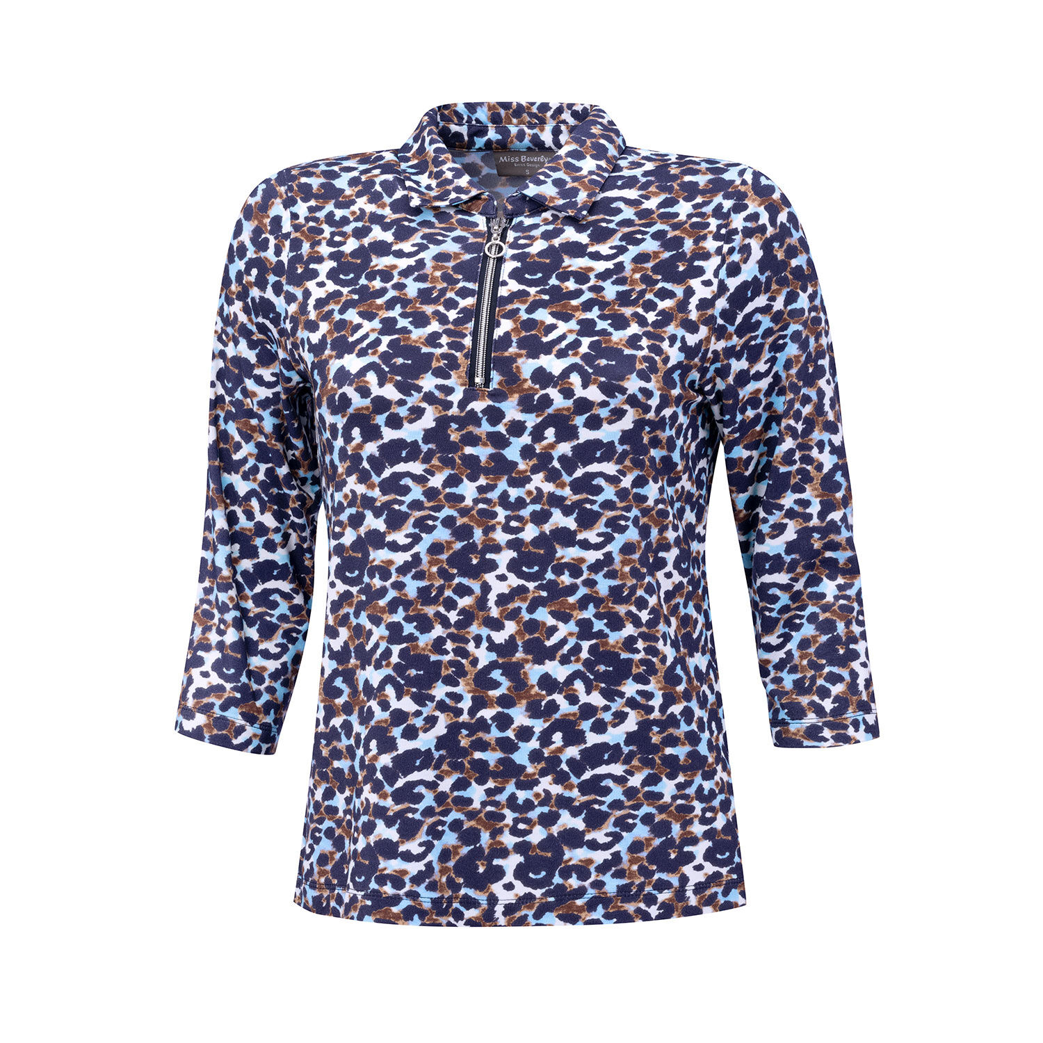 Damen Poloshirt mit Allover-Print