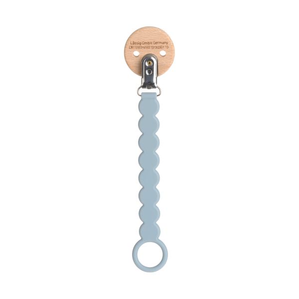 Lassig Fopspeenhouder Wood\/Silicone Tiny Smile