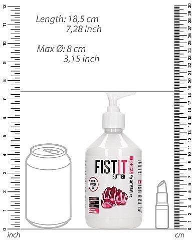Waterbased Sliding Butter - 17 Fl Oz / 500 ml - Pump
