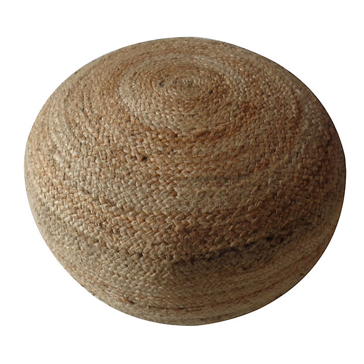 Pouf en jute Ø.50 x H. 35 cm naturel