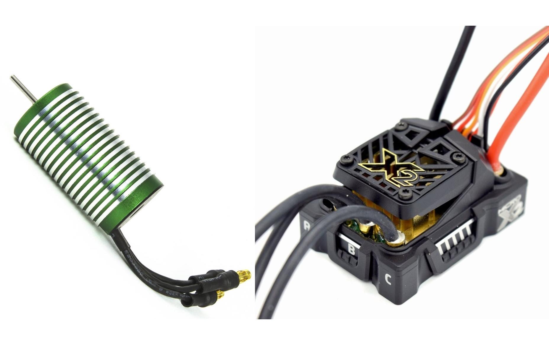 Brushless-Antriebsset Mamba Micro X2 Combo 0808-5300kV 1:18<br>Brushless-Combo für Modelle im Massstab 1:18