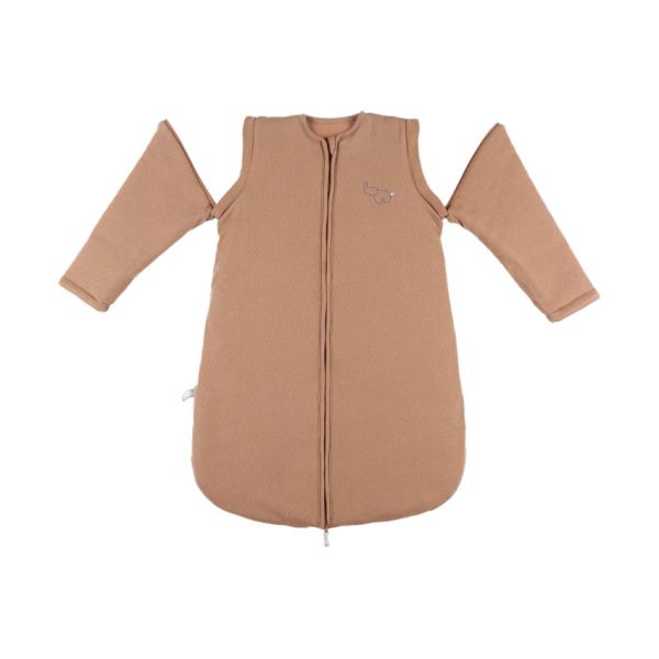 Noukie's B&M Slaapzak – 70 cm – Afritsbare mouwen – Jersey – Caramel