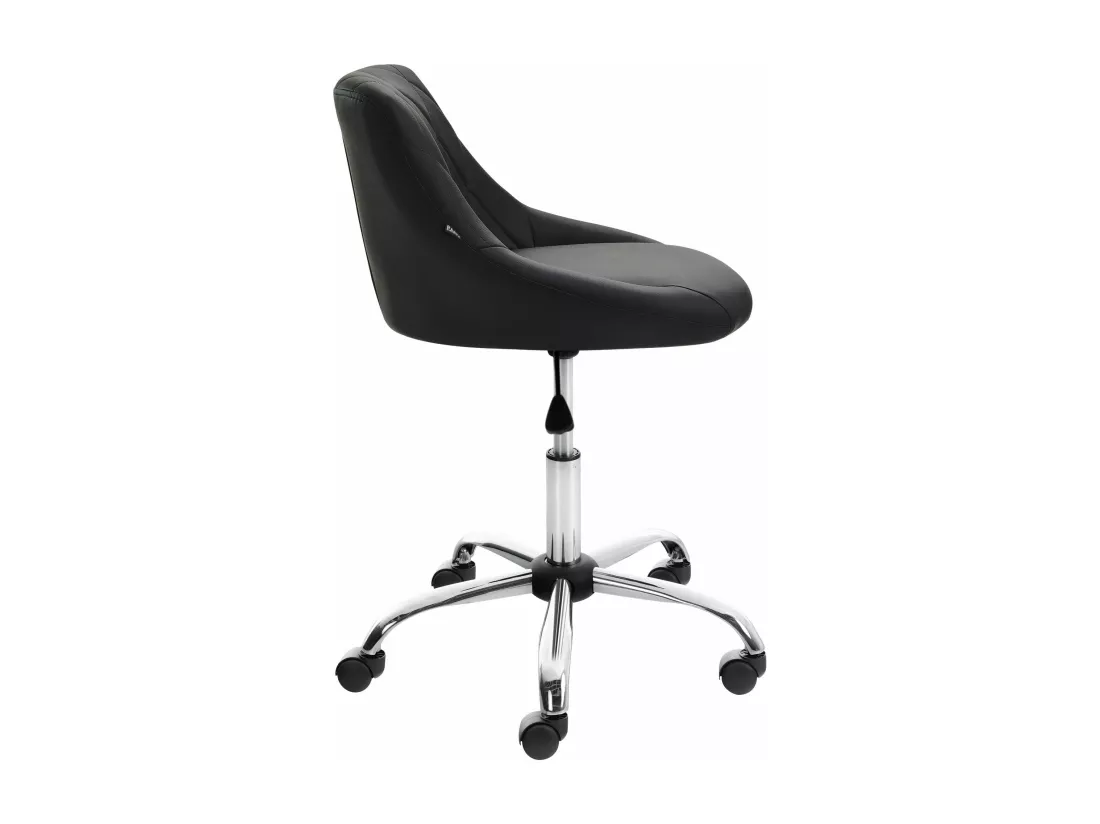 Chaise de bureau - Similicuir & Métal chromé - Lazio
