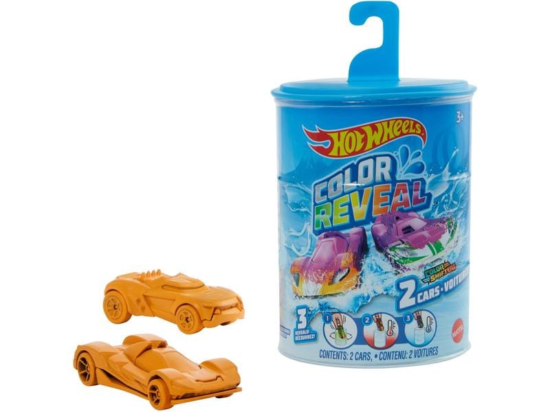 Hot Wheels Color Reveal Die-Cast 2er-Pack Fahrzeuge mit Farbwechsel- und Überraschungseffekt