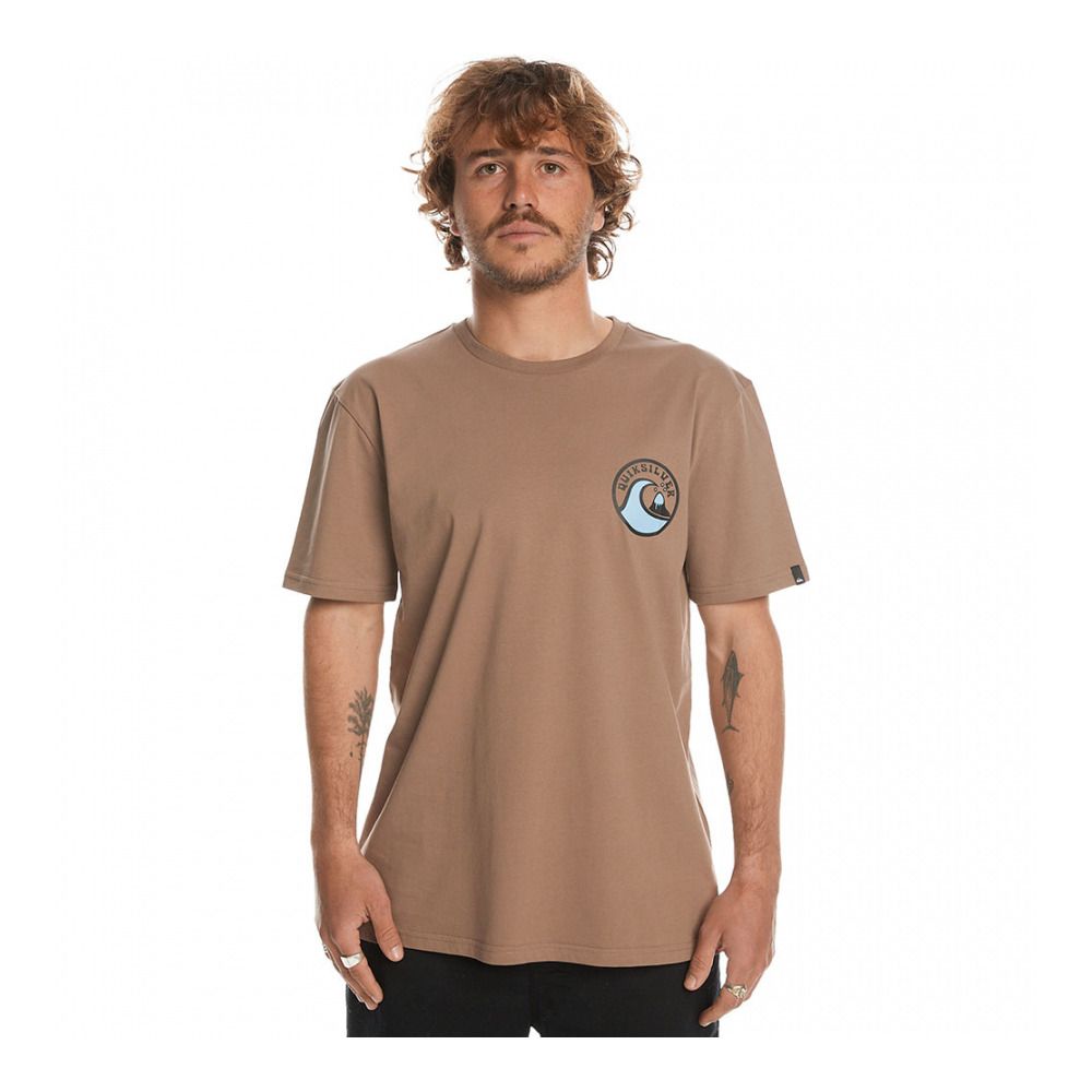 Quiksilver SCREEN 2 INJECTION - Tee-shirt Homme fossil